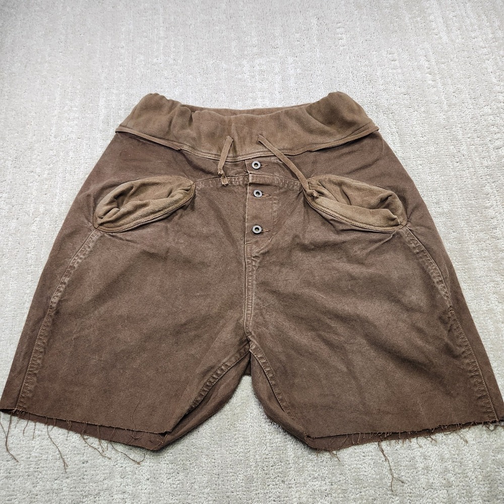 Kapital Shorts Men 3 Made In Japan Green Canvas Military Style Trouser High Rise